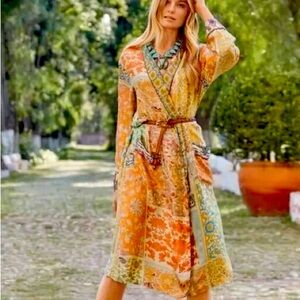 Johnny Was Prima Silk Robe